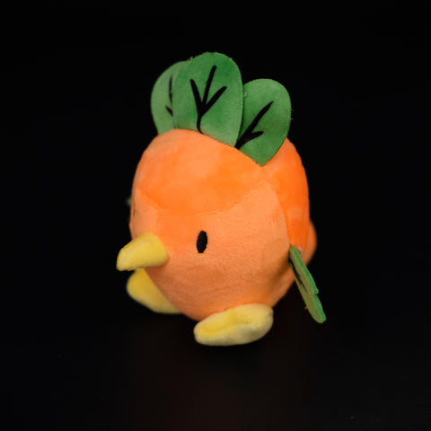 parrot the carrot plushie keychain left