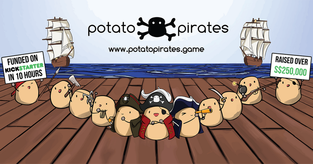 Potato Pirates games are funded on kickstarter in 10 hours