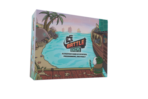 Potato Pirates 3 Battlechips best coding card game retail Kickstarter box