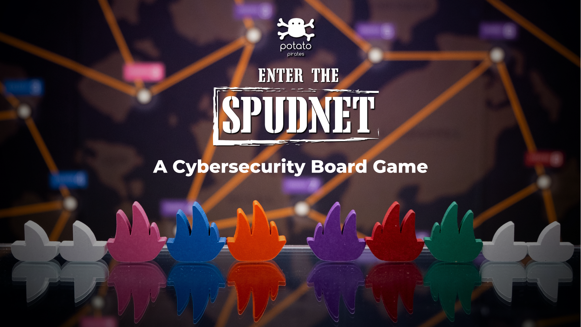 Enter the Spudnet, family board games about cybersecurity from potato pirates