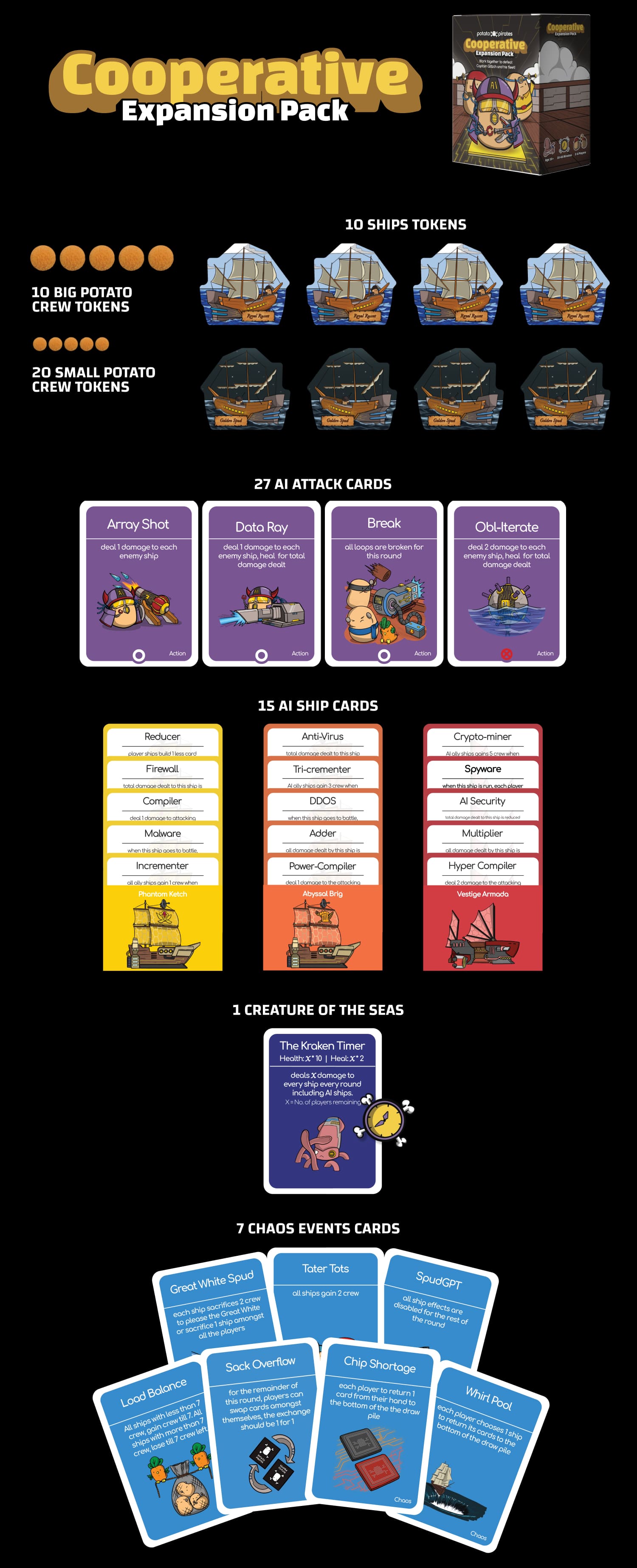 Potato Pirates Coding Card Game: 2nd Edition