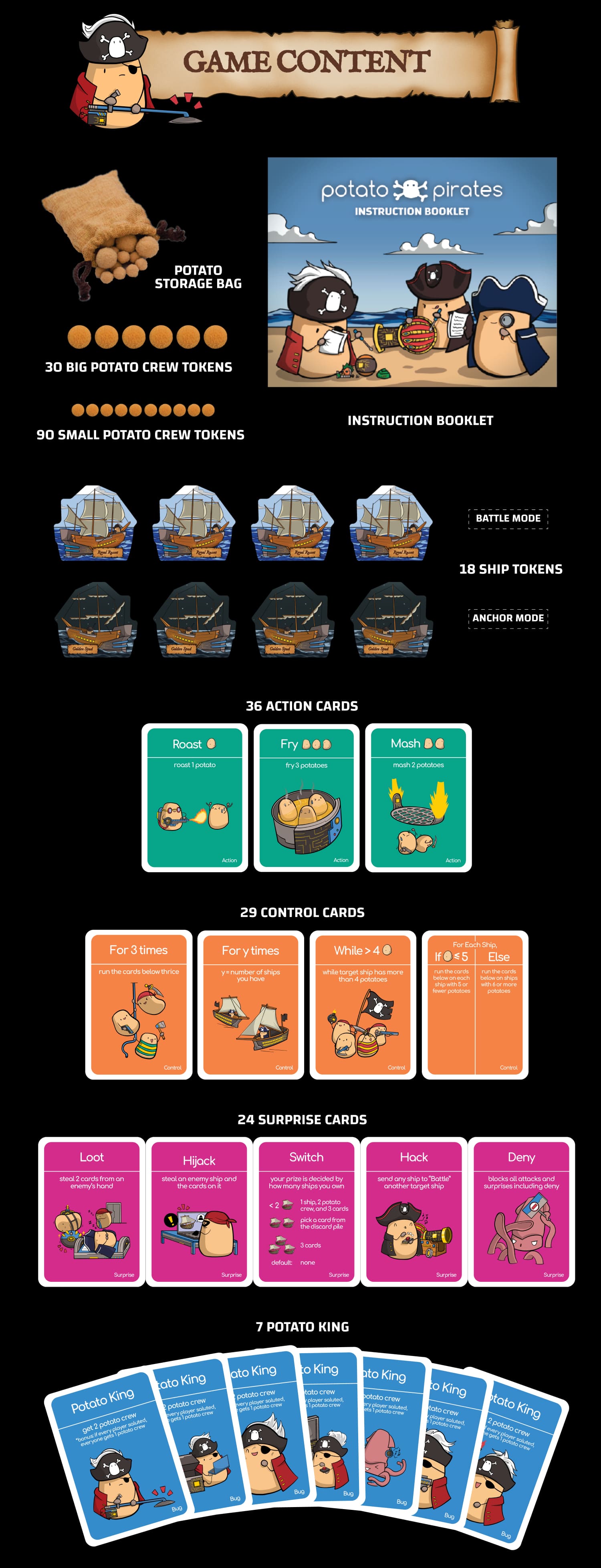 Potato Pirates Coding Card Game: 2nd Edition