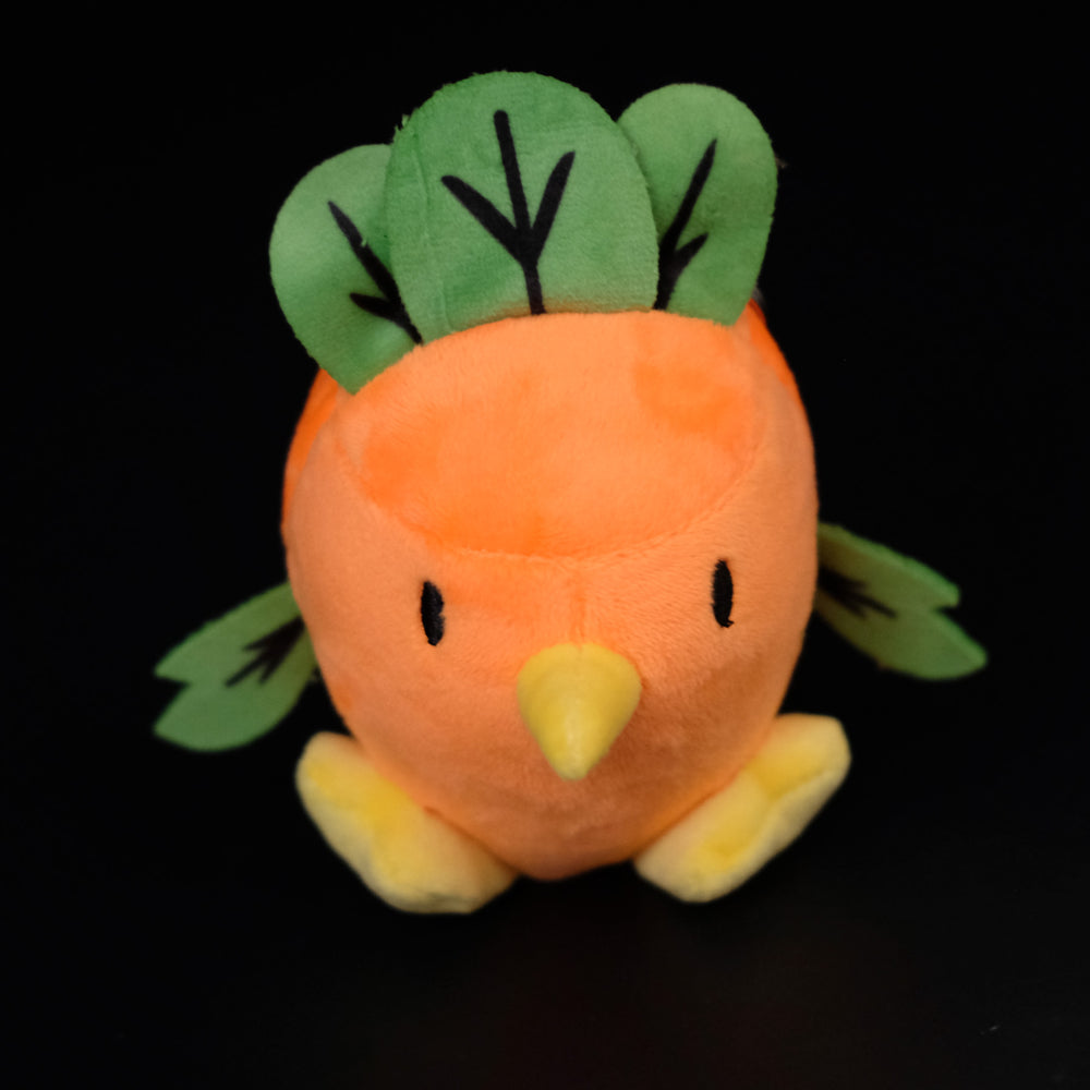 parrot the carrot plushie keychain